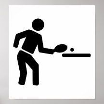Ping pong player posters