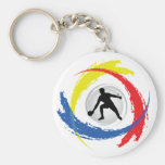 Ping Pong Tricolor Emblem Key Chain