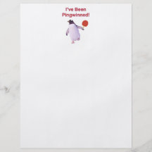 Pingwinned Penguin Ping Pong Flyer