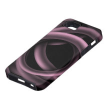 Pink Abstract Tubes on Black iPhone 5 Cover