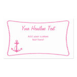 Pink Anchor Business Card