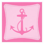 Pink Anchor Invitations