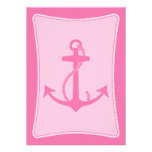 Pink Anchor Invitations