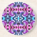 Pink and blue coasters