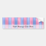 Pink and Blue Stripes Bumper Sticker