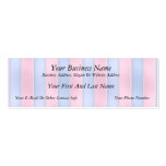 Pink and Blue Stripes Business Card Templates