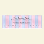 Pink and Blue Stripes business cards