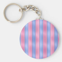 Pink and Blue Stripes Key Chain