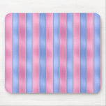 Pink and Blue Stripes Mousemats