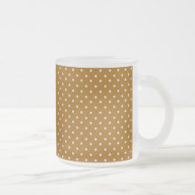 Pink and Brown Polka Dots Mugs