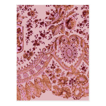 Pink And Gold Lace Postcards