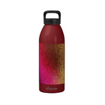 Pink And Gold Pattern Drinking Bottles