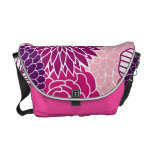 Pink and Purple Mod Floral Messenger Bag