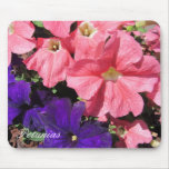 Pink and Purple Petunias Mouse Pads