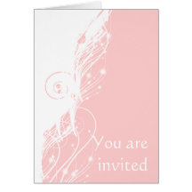 Pink and White Card