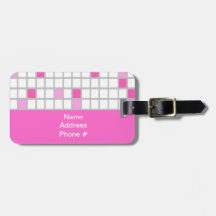 Pink and White Plaid Pattern