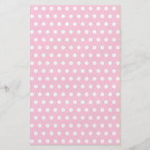 Pink and White Polka Dot Pattern. Spotty. Custom Flyer