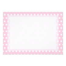 Pink and White Polka Dot Pattern. Spotty. Invitations
