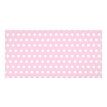 Pink and White Polka Dot Pattern. Spotty. Photo Greeting Card