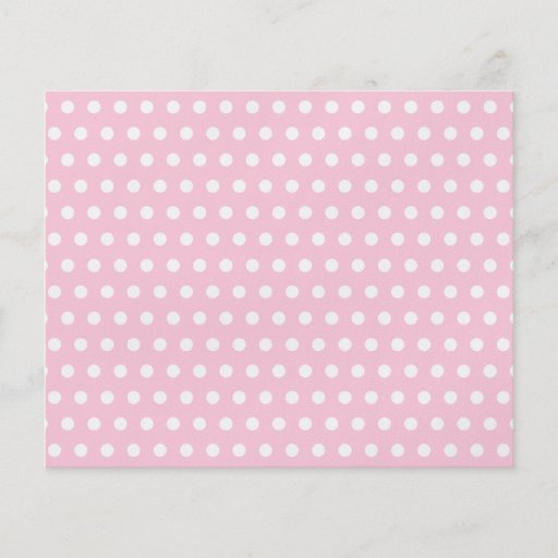 Pink and White Polka Dots Pattern. Flyer