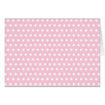 Pink and White Polka Dots Pattern. Greeting Cards
