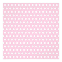Pink and White Polka Dots Pattern. Custom Announcement
