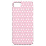 Pink and White Polka Dots Pattern. iPhone 5 Cases