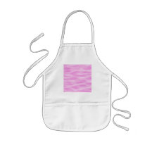 Pink and White Wavy Pattern. Aprons