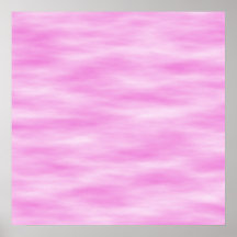 Pink and White Wavy Pattern. Posters