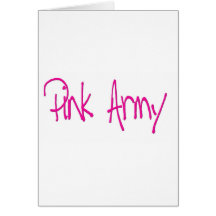 Pink Army representing women of the army! Greeting Cards
