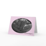 Pink Baby Girl Godparents Request Greeting Card