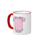 pink baby one piece mugs
