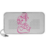 Pink baby outline PC speakers