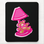 pink bear lamp mousepads