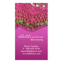 Pink Belly Dancing Business Card