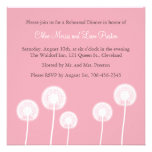 Pink Best Wishes! Rehearsal Dinner Invitation