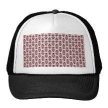 Pink & Black Background Mesh Hat