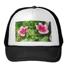 Pink Blooms Mesh Hat