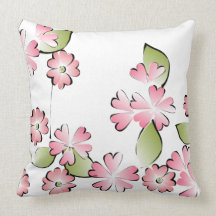 Pink Blooms Pillow