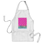 Pink Blue and Gold Sari Art Aprons