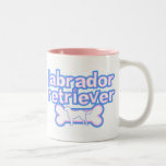 Pink & Blue Labrador Retriever Mug