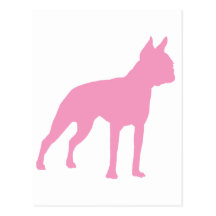 Pink Boston Terrier Dog Gifts Postcard