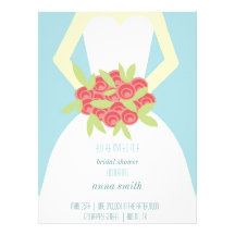 Pink Bouquet Bridal Shower Invitation