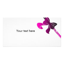 pink bow carte avec photo