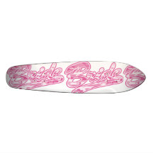 Pink Bride Skateboard