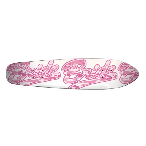 Pink Bride Skateboard
