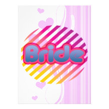 pink bride to be bachelorette wedding bridal party announcement