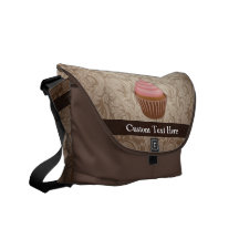Pink/Brown Cupcake Courier Bags