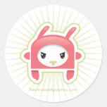 Pink bunny sticker
