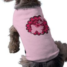 Pink Butterflies In Bloom! - Doggy T-Shirt Pet Clothing